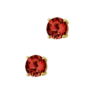 Orecchini con pietra rossa
