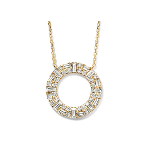 Collana in oro con diamante