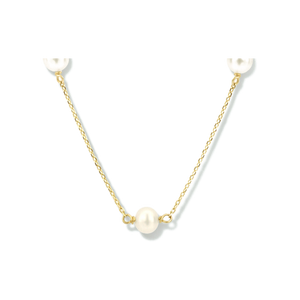Collana in oro con perla