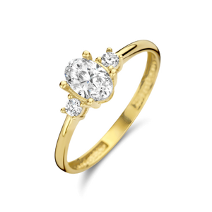 Anelli in oro con zircone