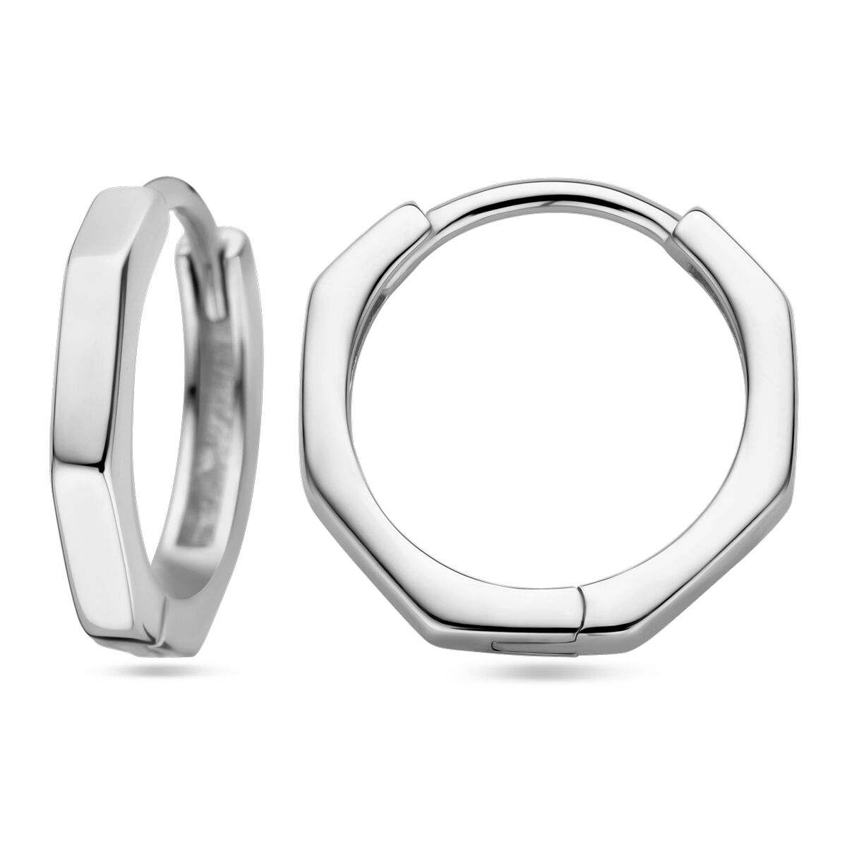 orecchini a clip in argento rodiato