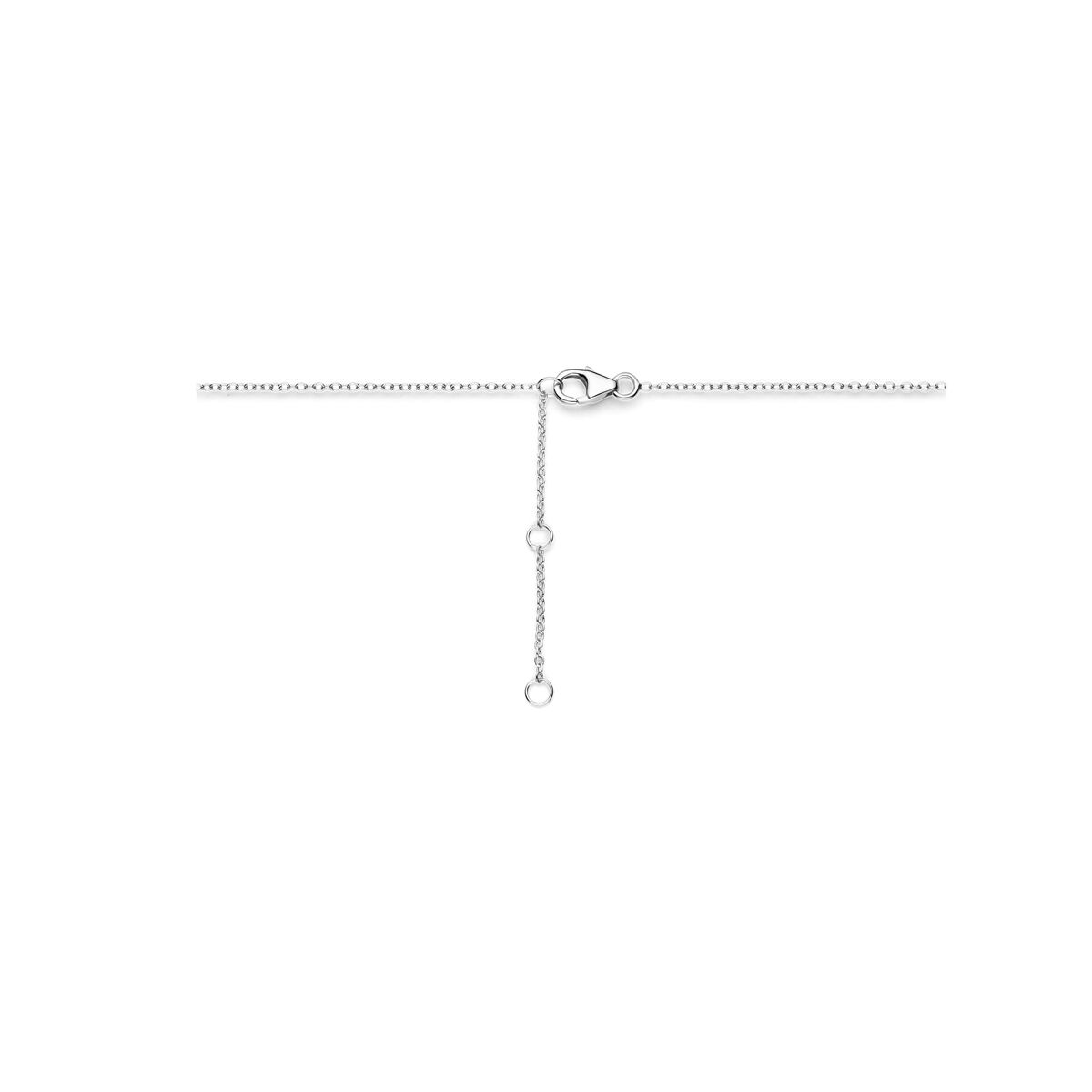 collana perle 41 - 45 cm argento rodiato