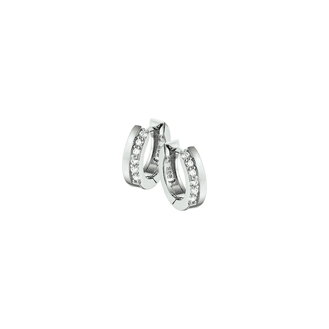 klapoorringen zirkonia zilver gerhodineerd
