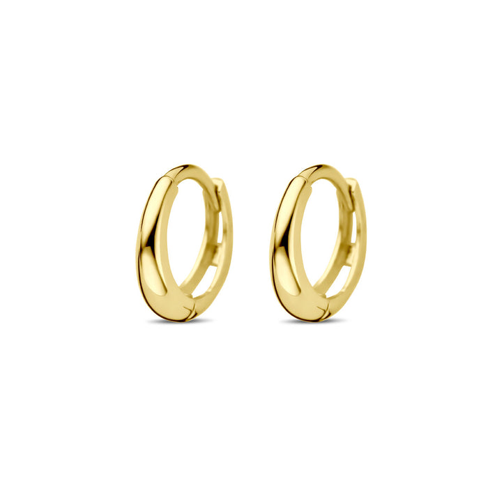 klapoorringen 10 mm 14K geelgoud