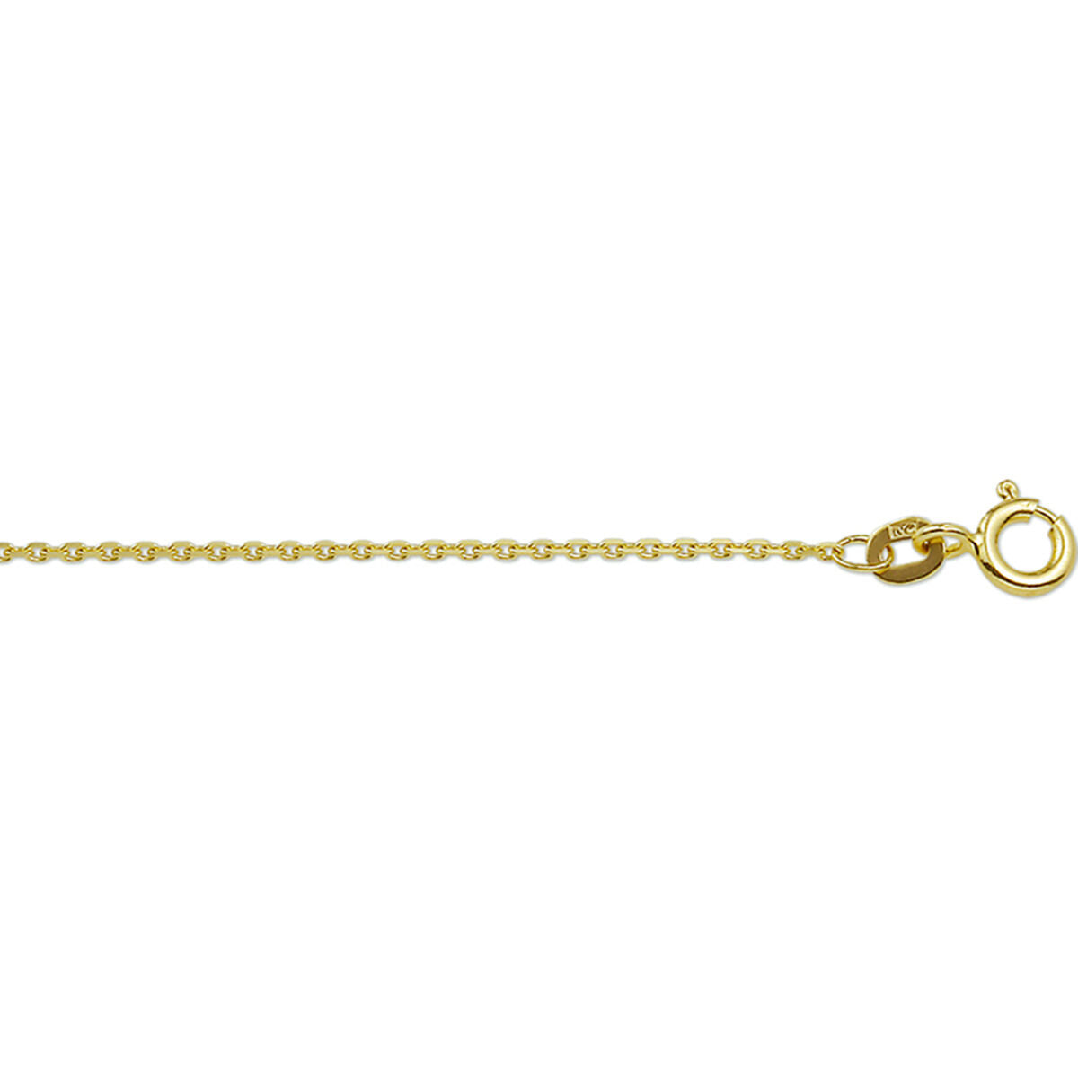 collana dorata ancorata diamantata in oro 14K