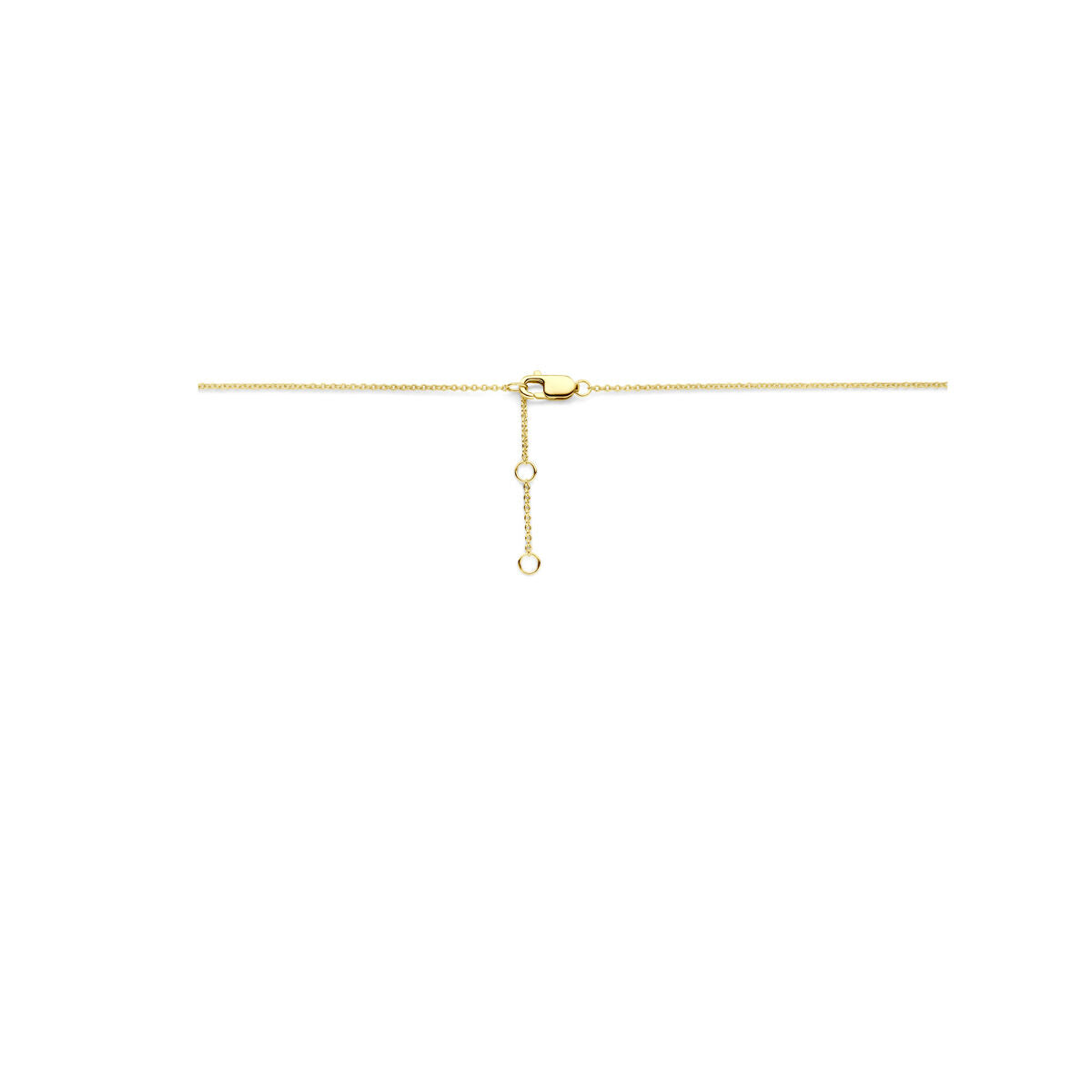 collana goccia diamante 0.10ct h si 44 cm oro giallo 14K