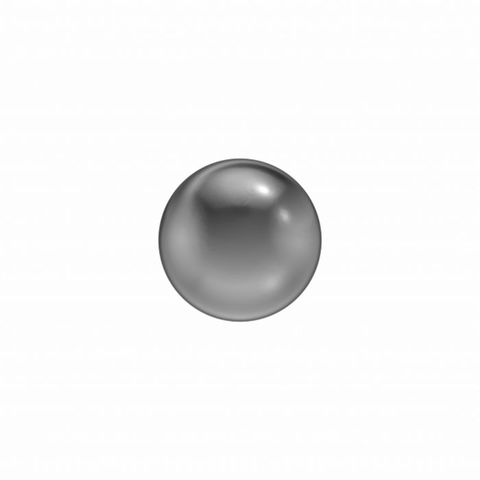 Orecchini pendenti a sfera in titanio di 4,0 mm.