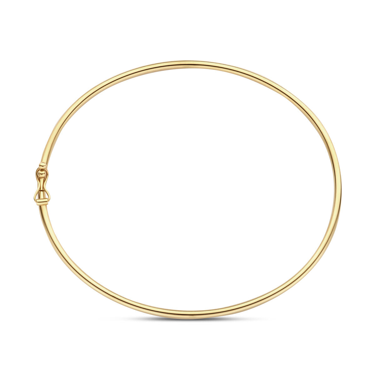 bangle dop tubo tondo 1,8 mm 60 x 55 mm 14K oro giallo