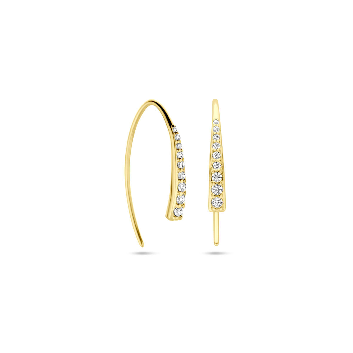 orecchino a gancio 21 mm oro giallo 14K