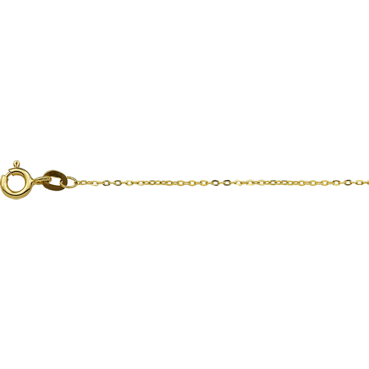 Collana anker piatta in oro giallo 14K, spessore 1,0 mm.