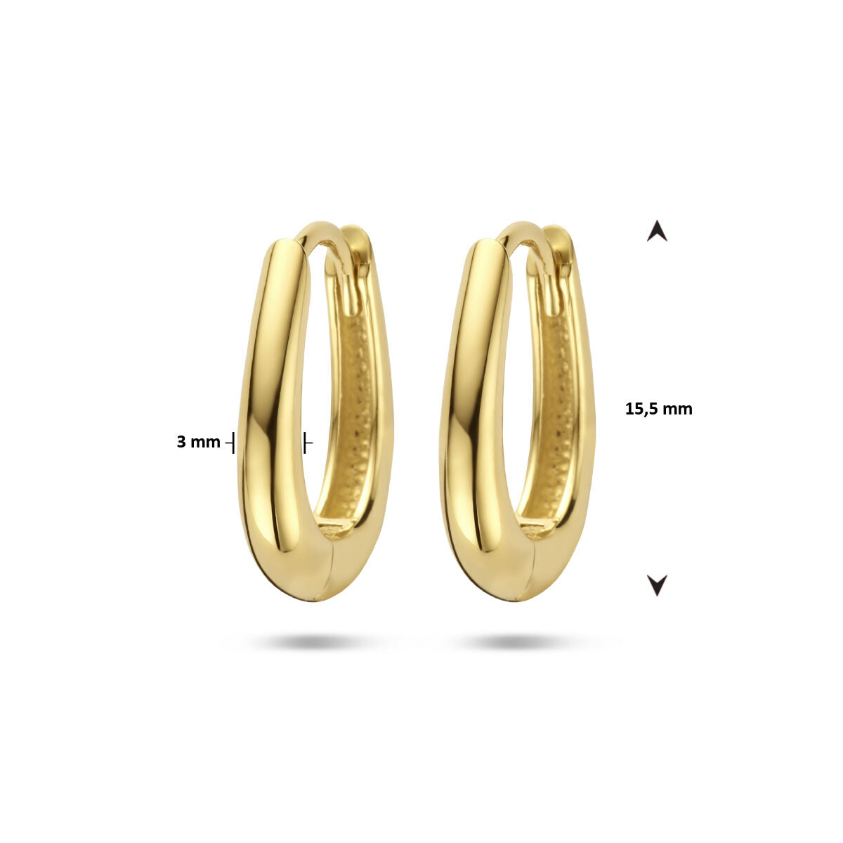 Orecchini a clip 14K oro giallo