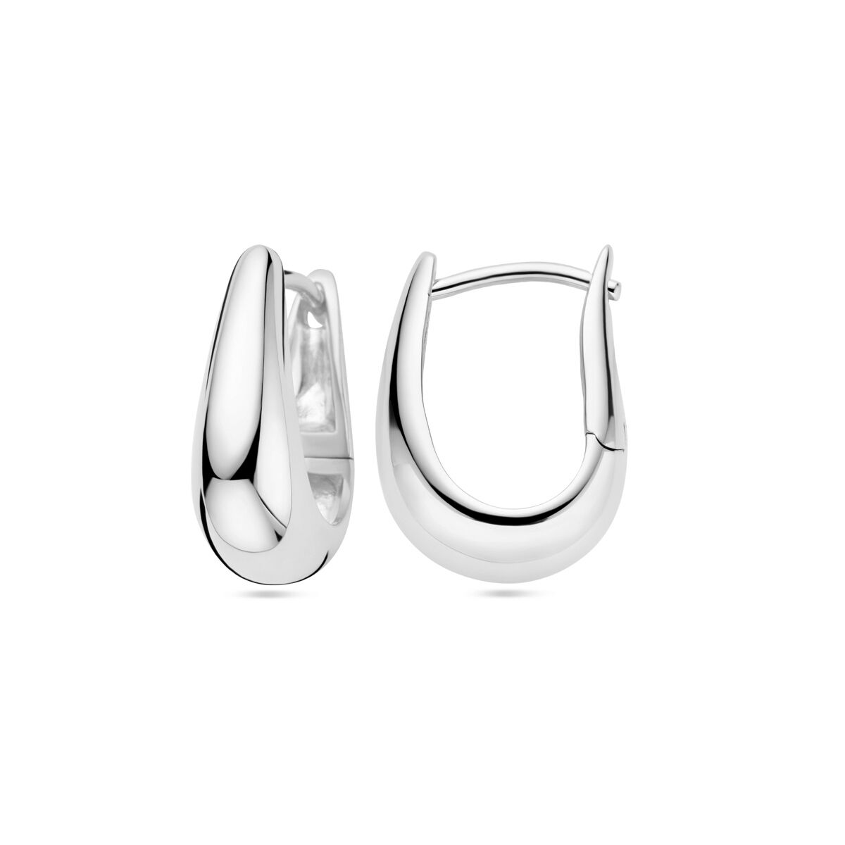 orecchini a clip in argento rodiato