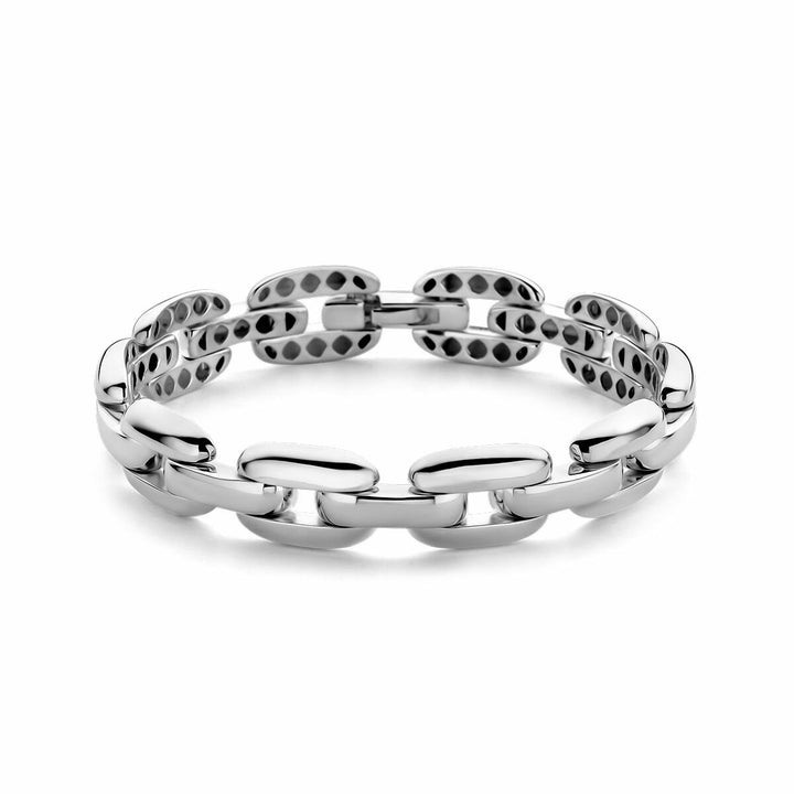 armband 11,8 mm 19 cm zilver wit