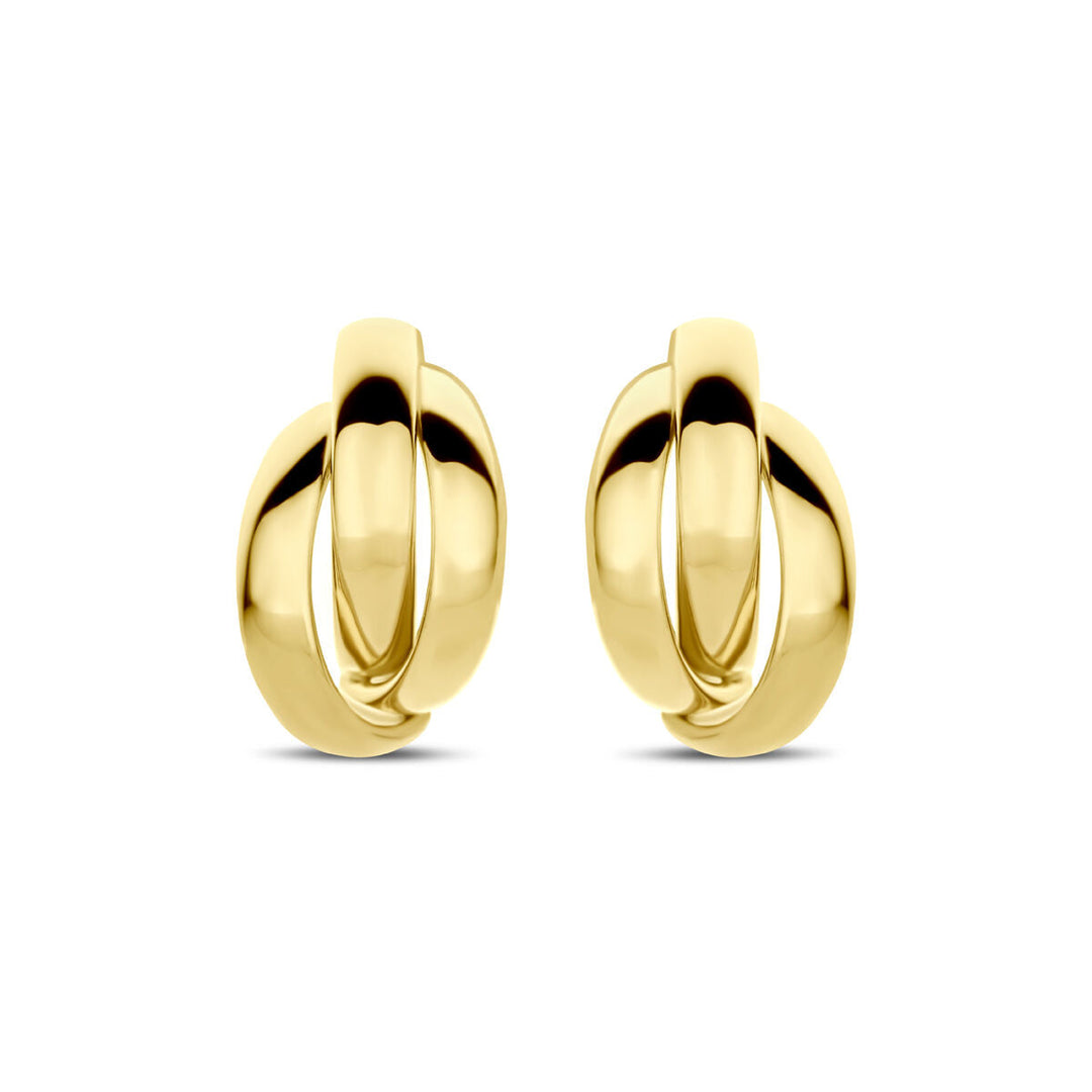 stekeroorringen 13 mm 14K geelgoud