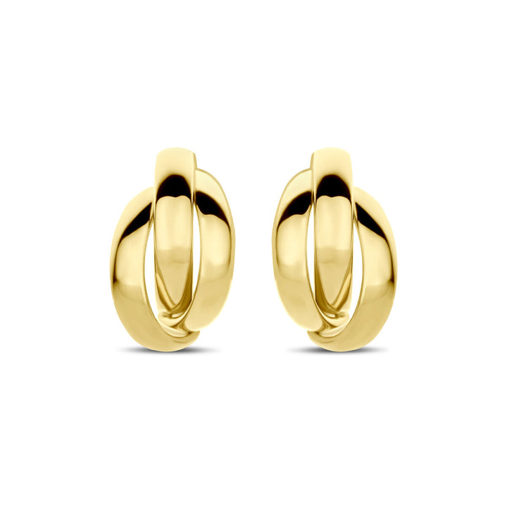 stekeroorringen 13 mm 14K geelgoud