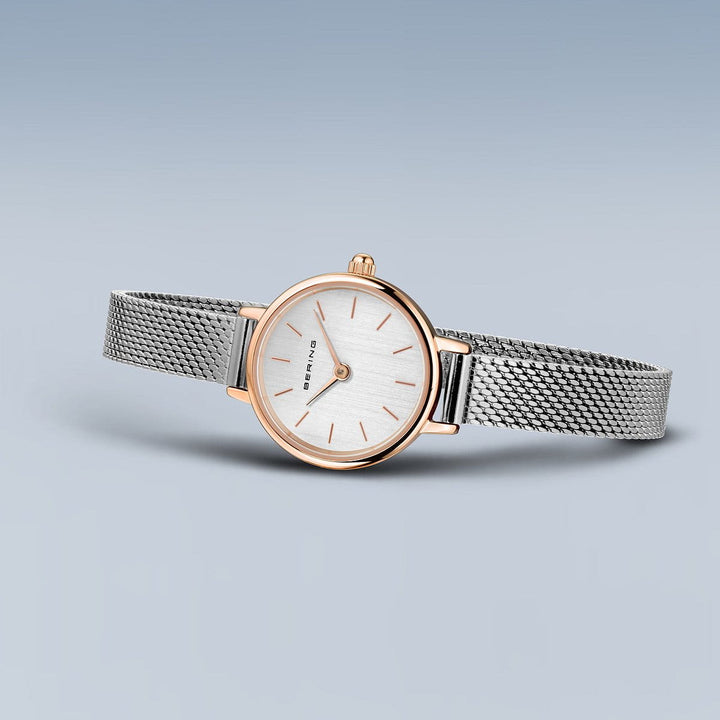 bering dames horloge zilveren wijzerplaat - 11022-064