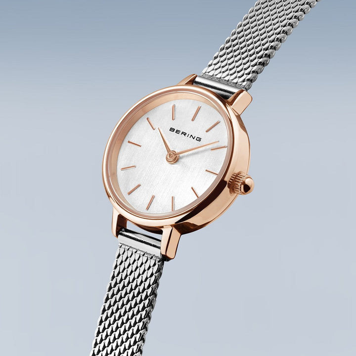 bering dames horloge zilveren wijzerplaat - 11022-064