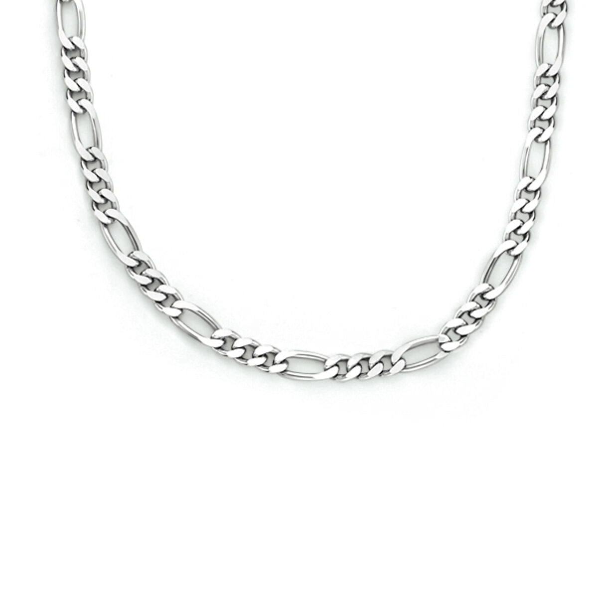 collana figaro in argento rodiato di 2,2 mm