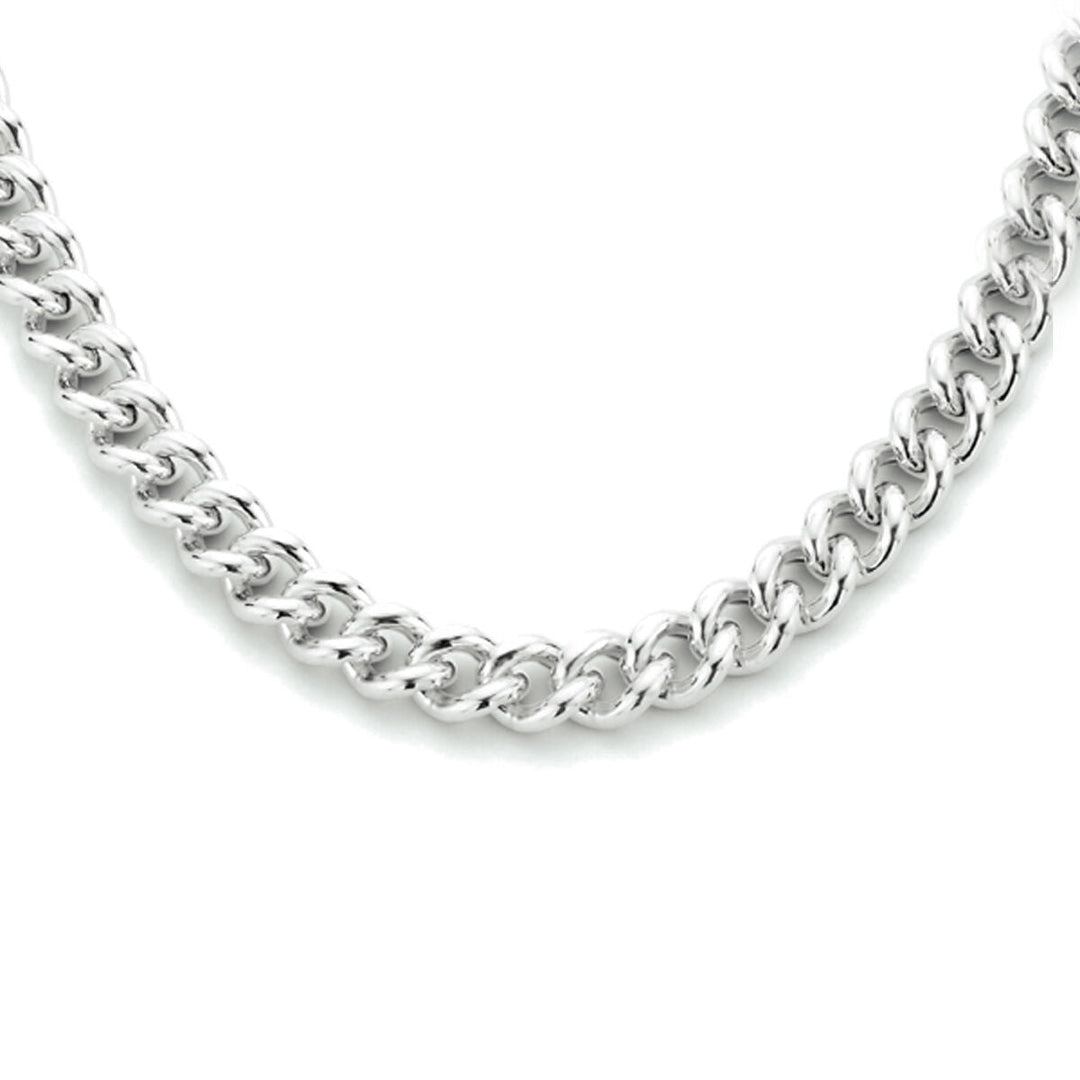 gourmette 5,4 mm zilver gerhodineerd