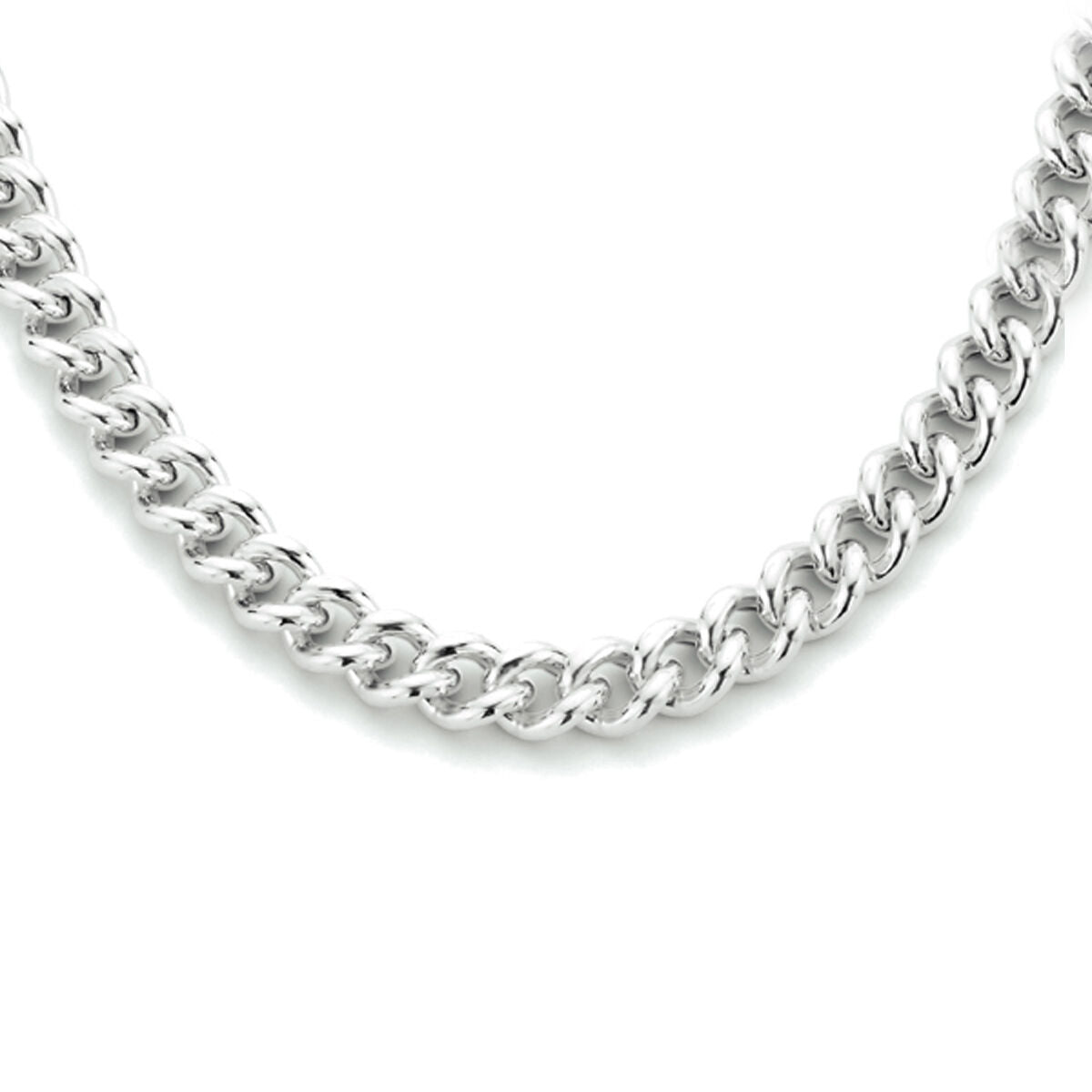 gourmette 5,4 mm zilver gerhodineerd