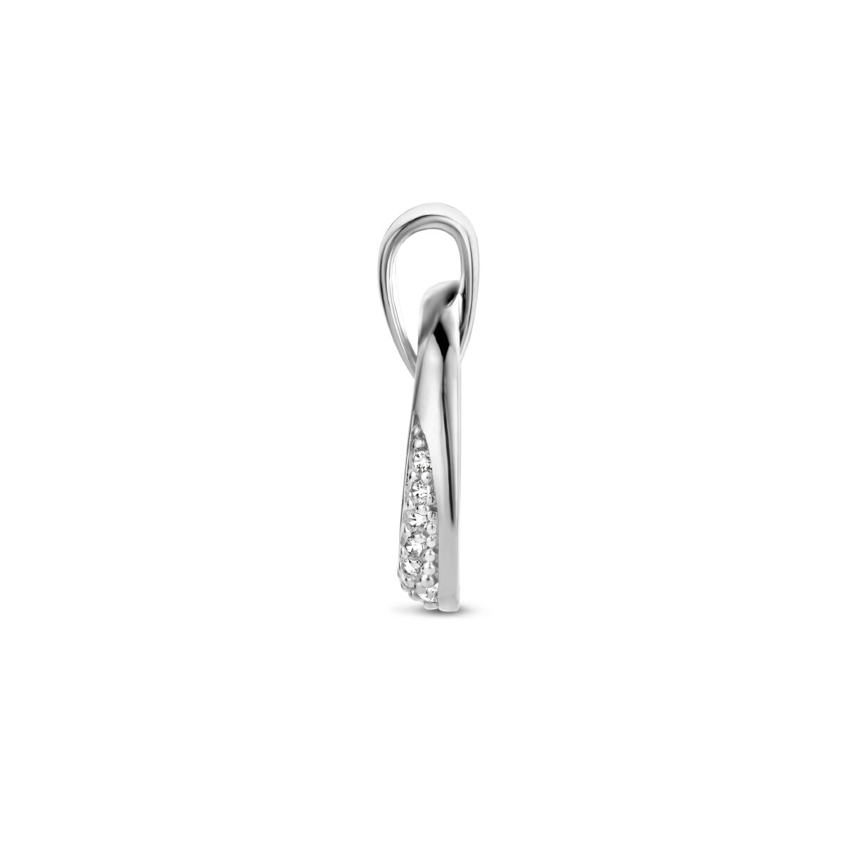 ciondolo zircone argento rodiato