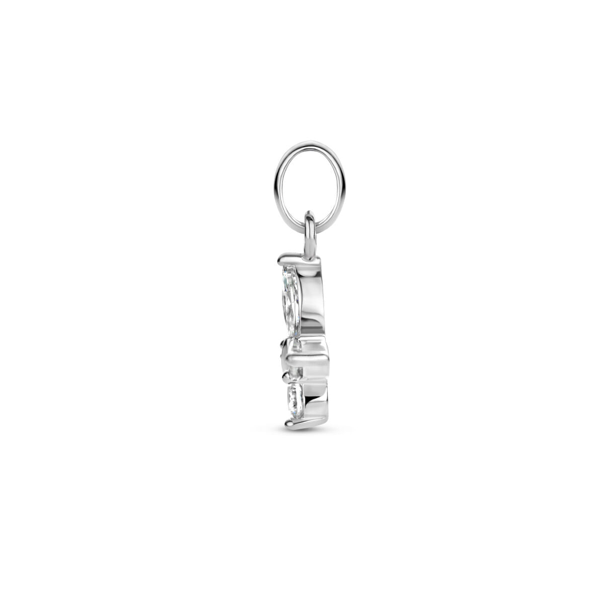 Ciondolo farfalla zirconia argento rodiato