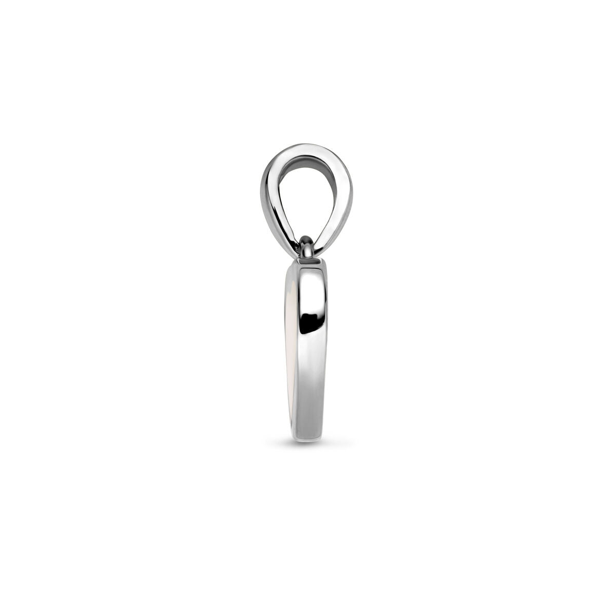ciondolo madreperla cuore argento rodiato