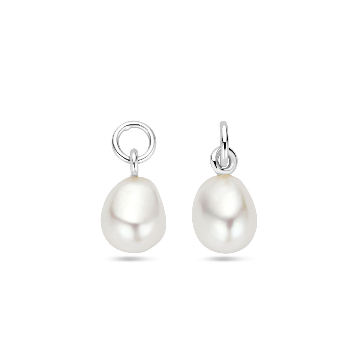 ciondolo perla argento rodiato