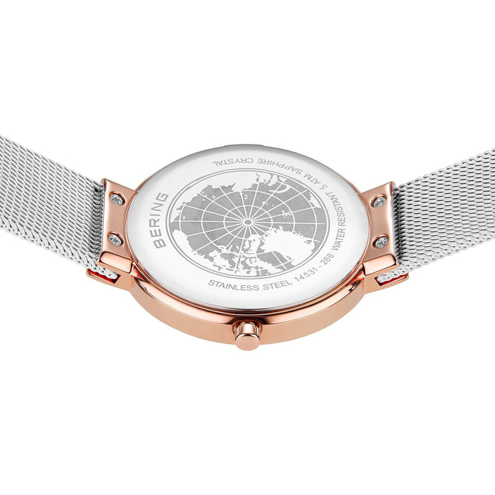 orologio da donna bering con quadrante oro rosa - 14531-266