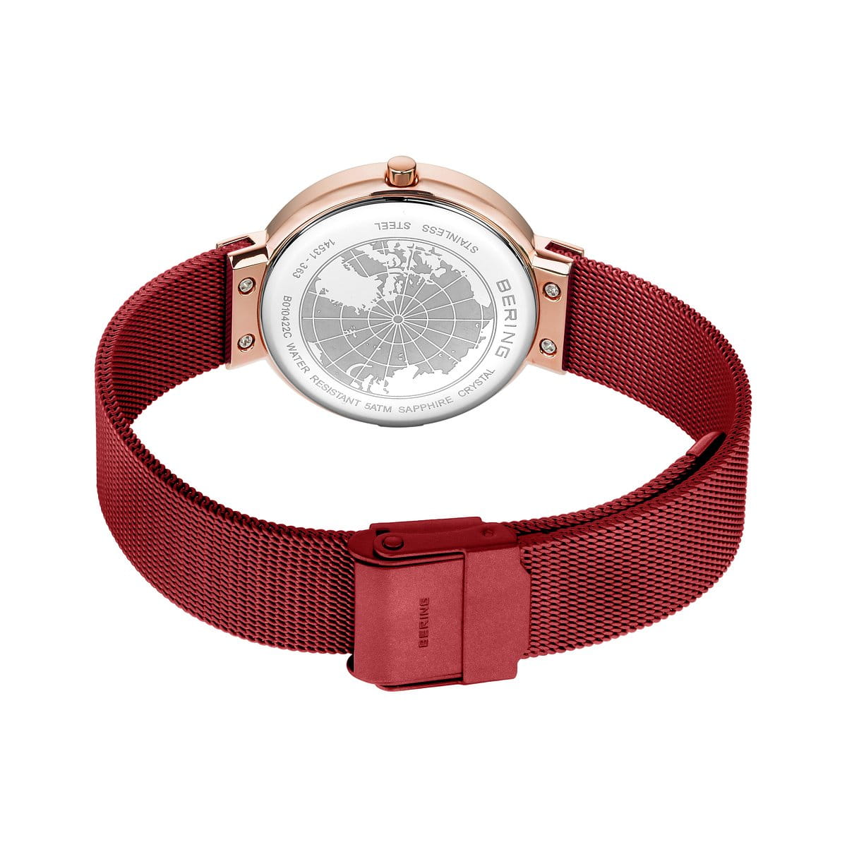 Bering orologio da donna quadrante rosso - 14531-363