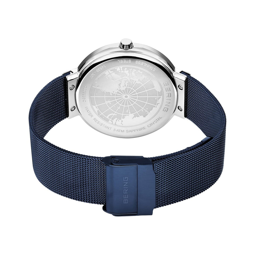 bering unisex horloge blauwe wijzerplaat - 14539-307