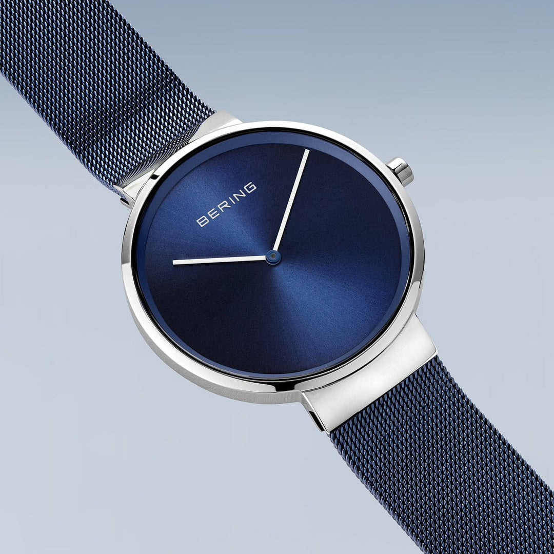bering unisex horloge blauwe wijzerplaat - 14539-307