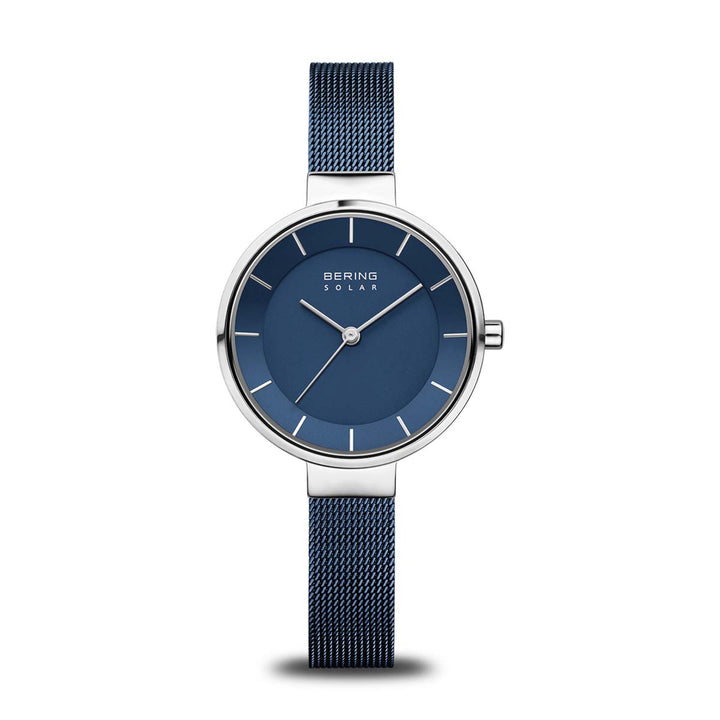 bering dames horloge blauwe wijzerplaat - 14631-307