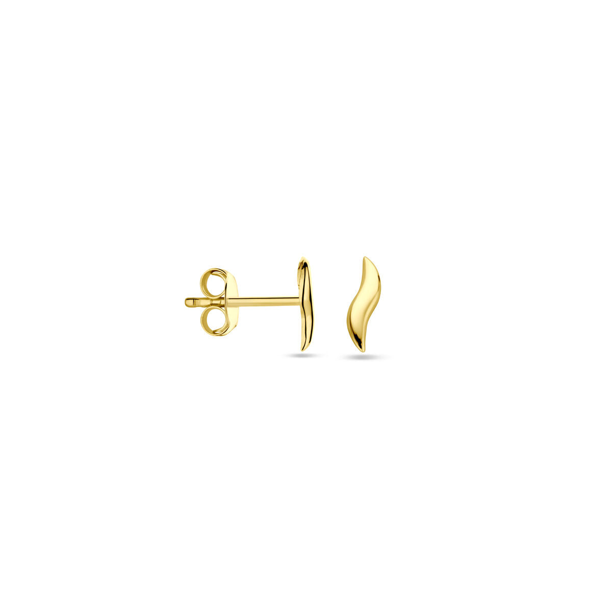 Orecchini a bottone 7,5 mm oro giallo 14K