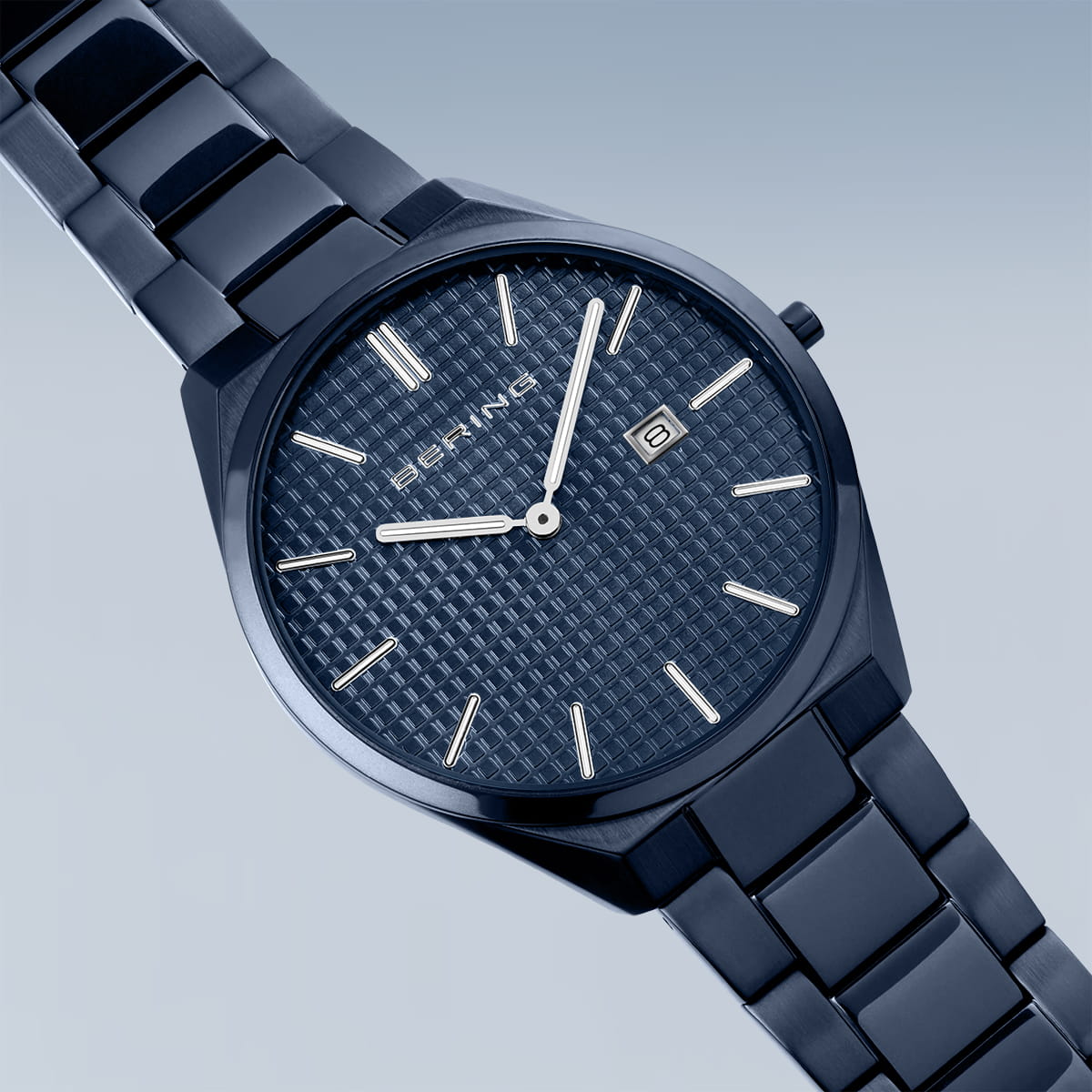 Bering orologio da uomo quadrante blu - 17240-797