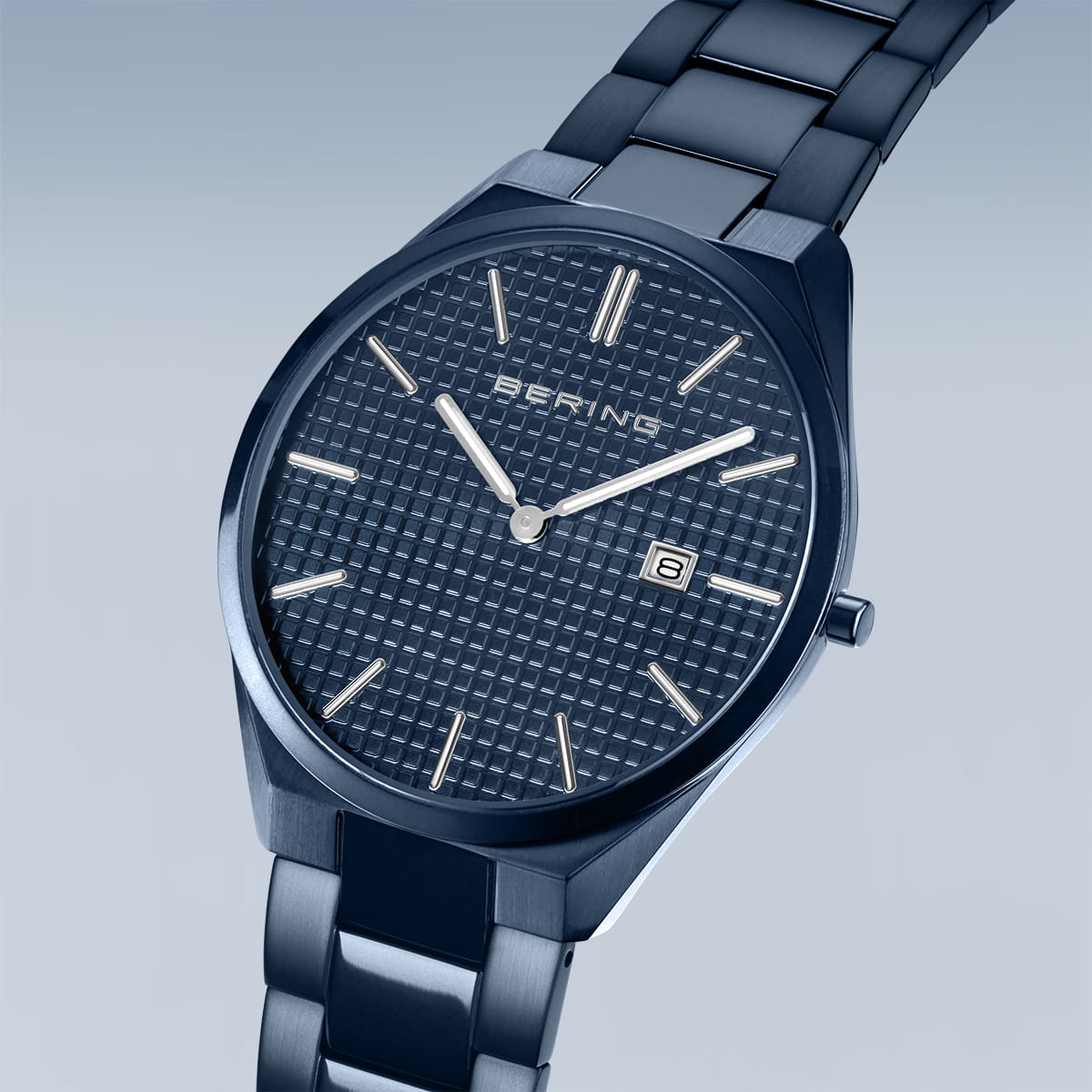 Bering orologio da uomo quadrante blu - 17240-797