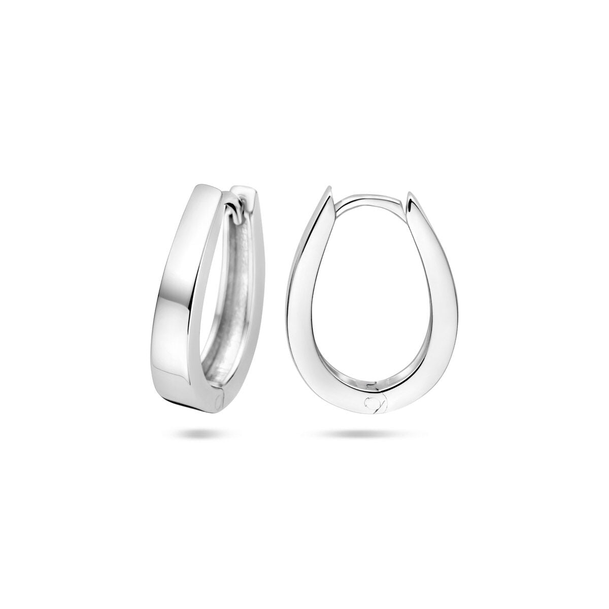orecchini a cerchio 18 mm argento rodiato