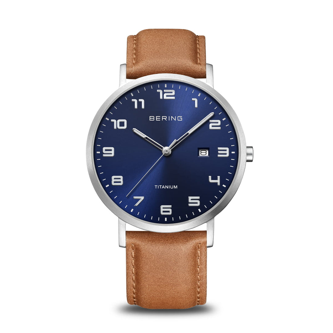 orologio da uomo bering quadrante blu - 18640-567
