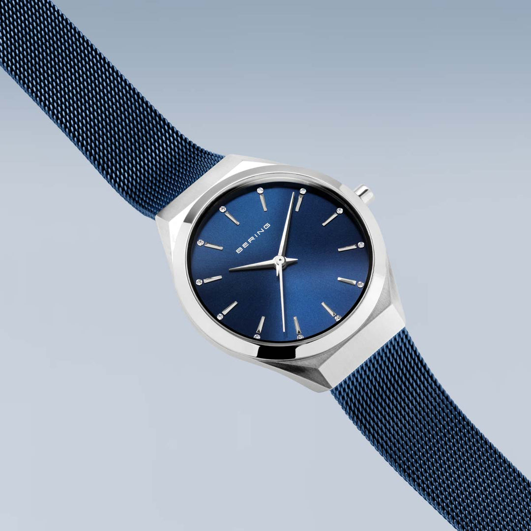 bering unisex horloge blauwe wijzerplaat - 18729-307