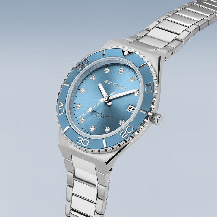 orologio da donna bering quadrante blu - 18936-705