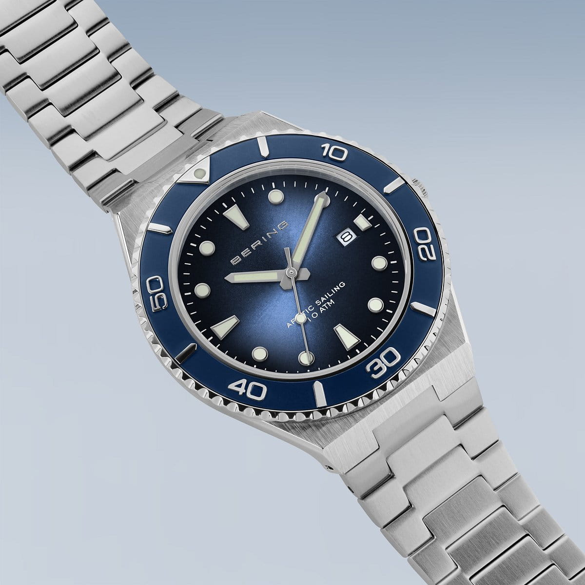 orologio da uomo bering quadrante blu - 18940-707