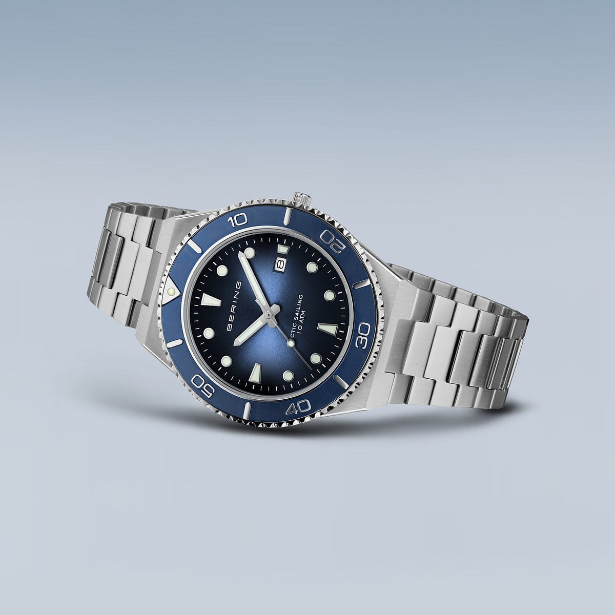 orologio da uomo bering quadrante blu - 18940-707
