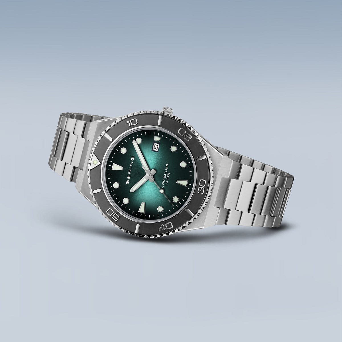 orologio da uomo bering quadrante verde - 18940-708