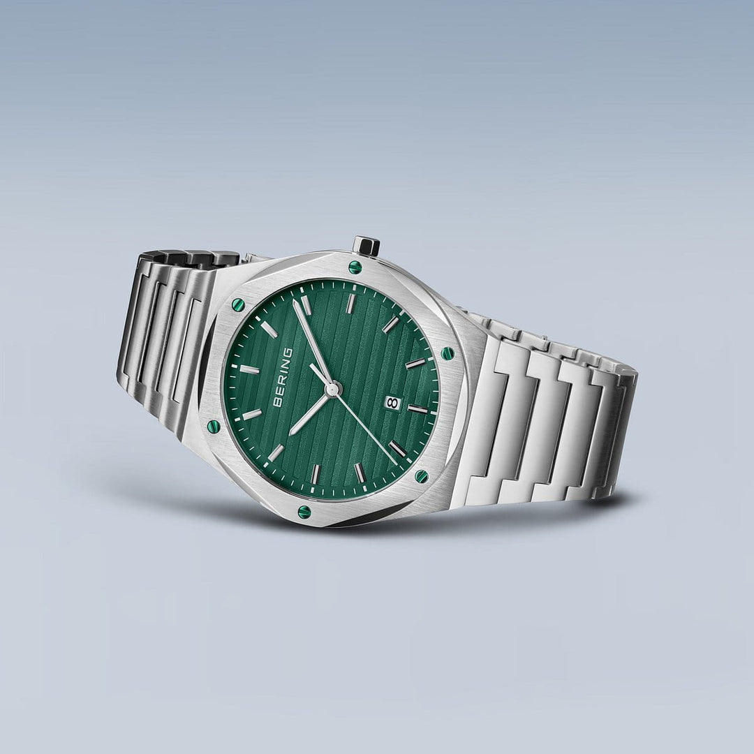 orologio da uomo bering quadrante verde - 19742-708