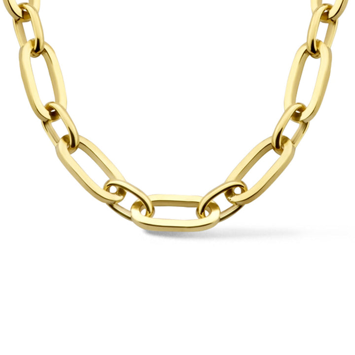 collier anker 5,5 mm 45 cm Zilgold (geelgoud met zilverkern)