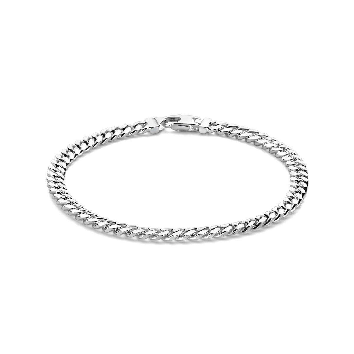 Bracciale da uomo in argento con maglia rolò di 5,0 mm.