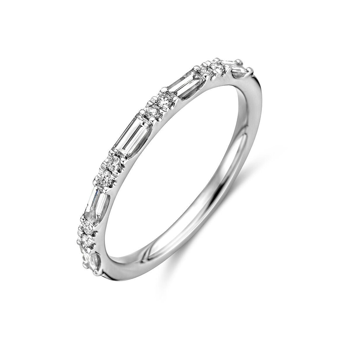 ring diamant 0.36ct h si 14K witgoud
