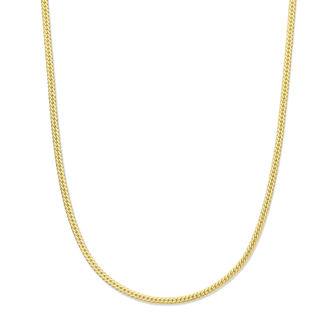 collier gourmette 3,4 mm 43 cm 14K geelgoud