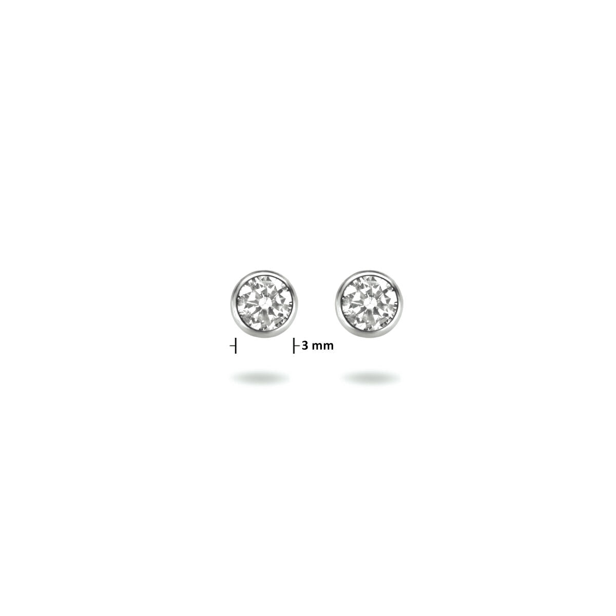 Orecchini a bottone zircone