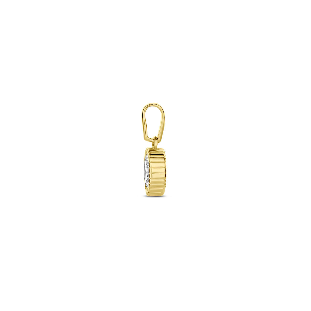 ciondolo zirconia 13,5 mm 14K oro giallo
